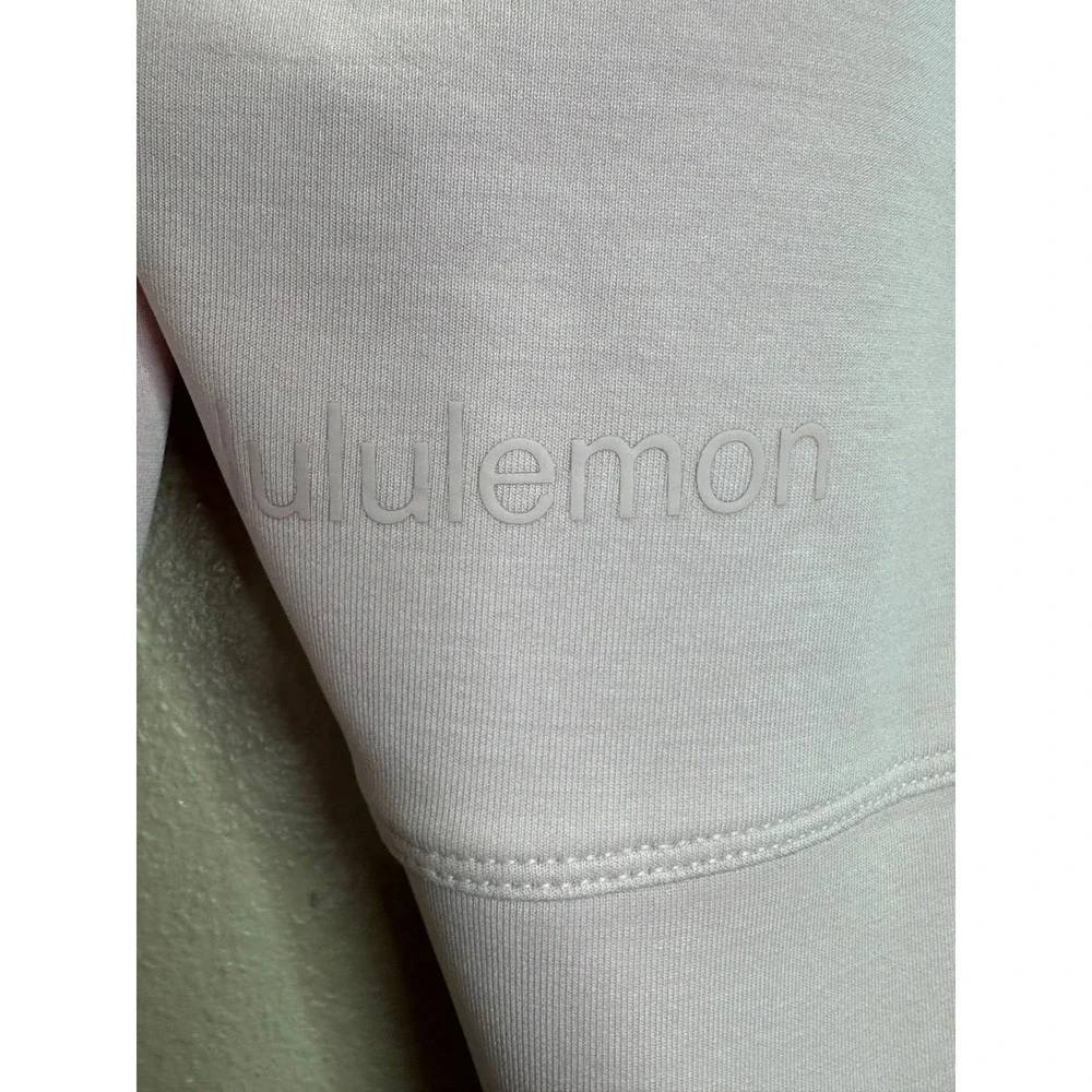 Lululemon Softstreme Perfectly Oversized Cropped Crew Pink LW3GL9S Size 4